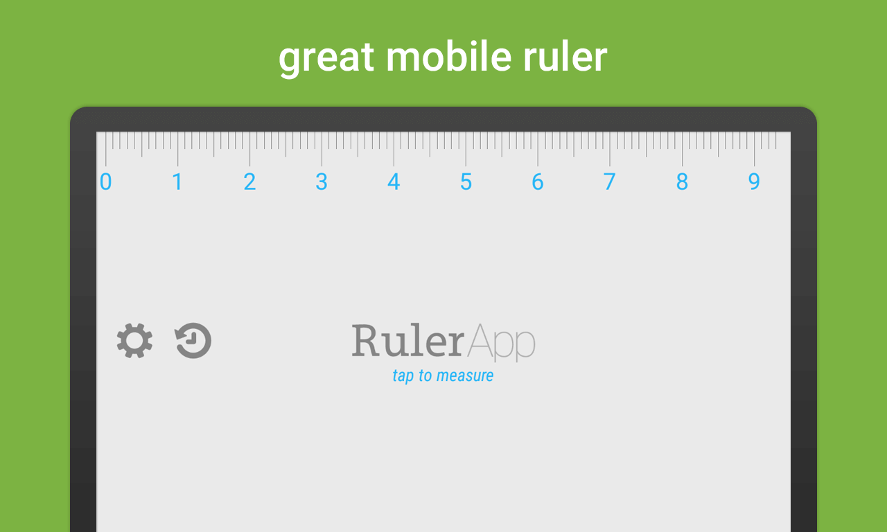 Ruler App home screen