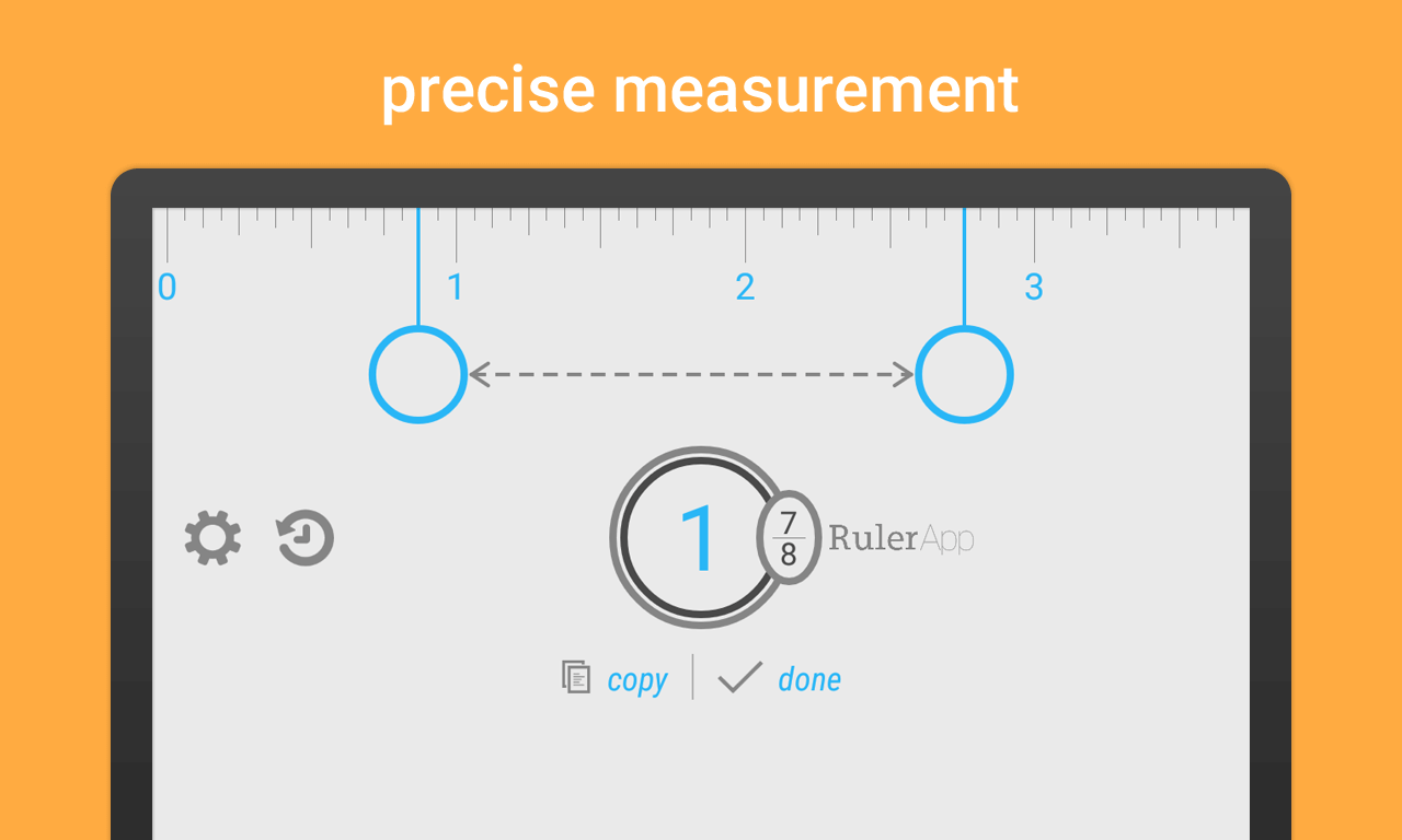 Ruler App precise measurement